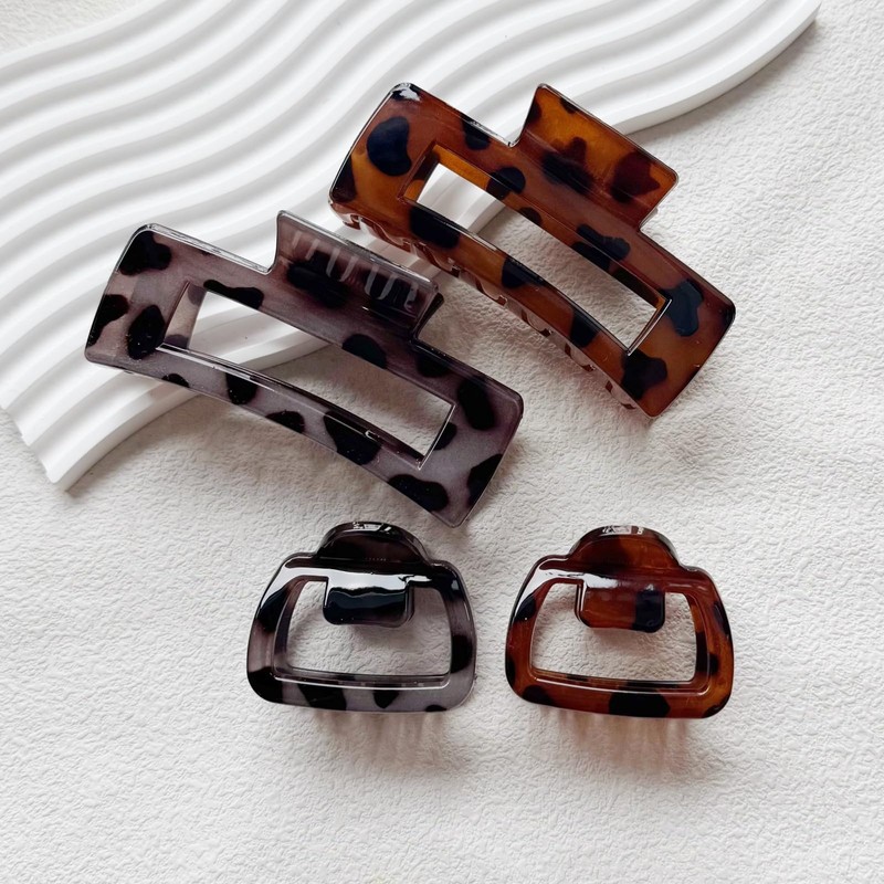 6 Pieces Hair Claw Clips for Women, Tortoise Shell Hair