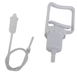 Nose Nasal Aspirator Portable Hand Puller Negative Pressure Manual Infant Nose Cleaner Aspirator for Baby White