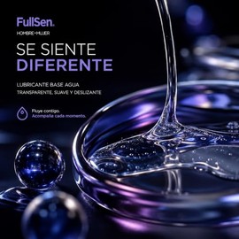 FullSen Lubricante Base Agua Mora Azul 100 g Gel Transparente                                                                                         