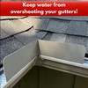 Eagle 1 Rain Gutter Valley Splash Guards, Straight or Bent