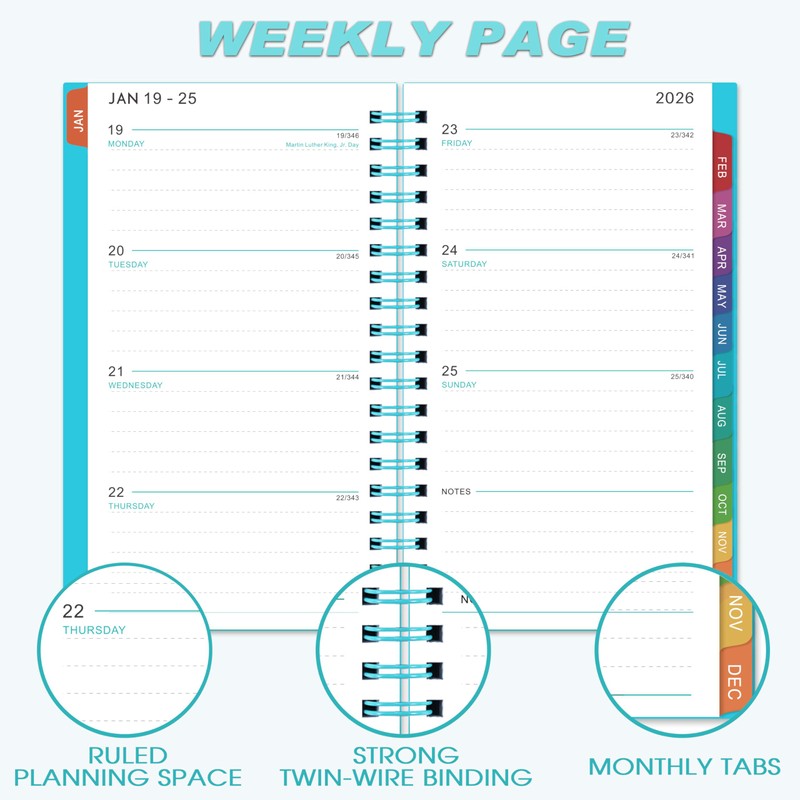 2026 Pocket Calendar/Planner - Weekly & Monthly Pocket Planner for
