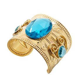 Amakando Great Upper Arm Jewellery with Stones Antique Greek/Gold-Turquoise/Universal Bangle for Roman, Egyptian & Gypsy as Created for Theme Party & Costume Party