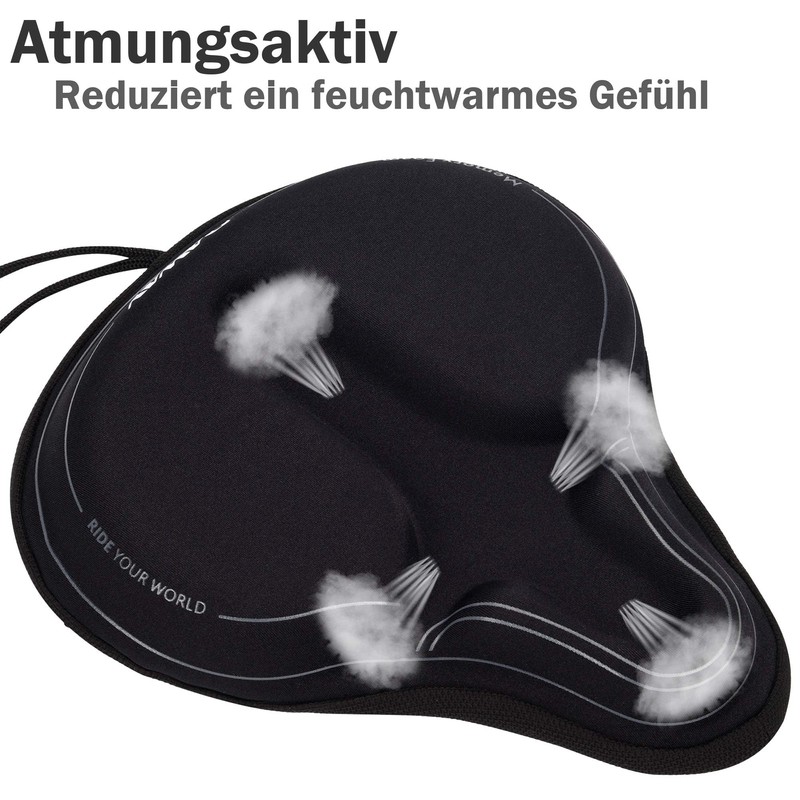 Daway C6 Comfortable Bicycle Saddle Cover with Foam Gel Padding,