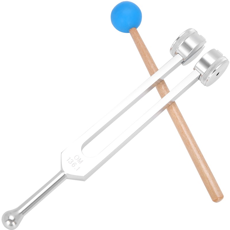 OM136.1 Aluminum Alloy Yoga Tuning Fork Sound Healing Therapy Tuning