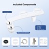 Bidet Attachment for Toilet, Non-Electric Self Cleaning Dual Nozzle (Feminine/Posterior),