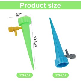 24-Piece Plant Waterer, Automatic Irrigation Device, Plant Drip Irrigation System, Plant Watering Spikes, Holiday Plant Watering System, Gardening Tools