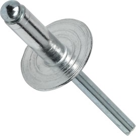 Fastenere Large Flange Pop Rivets 1/8" x 3/8" Aluminum Body Steel Mandrel (4-6) Qty 1000