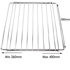 SPARES2GO Adjustable Extendable Small Oven Shelf for AGA Range Oven Cooker (Pack of 2)