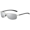 ZHILE Rectangular Polarized Sunglasses Al-Mg Alloy Temple Spring Hinge UV400