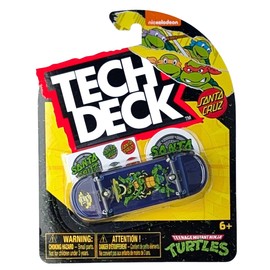 Tech Deck VOL.18 Series 4.0 inches (101 mm) Tech Deck Fingerboard Finger Frame (Santa Cruz) NINJA TURTLES 1)