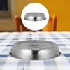 Stainless Steel Steak Serving Cover 2pcs Metal Steam Basting Cover