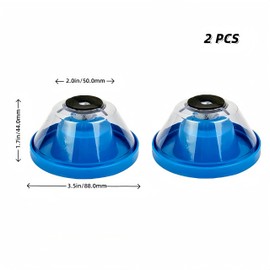 2 Pcs Drill Dust Collectors, Drilling Accessories Set for Drill Bit Less Than 11 mm, Easy to Clean Impact Drilling Dust Cover for Engineering DIY Woodworking Ceramic Tile Plumbing (Blue)