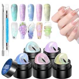 3D Molding Gel for Nails | Sculpting Gel Nail Designs Extension,Manicure Set Non-Stick for Home Salon Carving Molding Building Painting, Soak off UV/LED