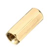 sourcing map 100pcs M3x12mm Female Socket Brass PCB Motherboard Spacer