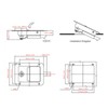 Yctze RVs Gate Latches Flush Mount Paddle Door Latch Weatherproof