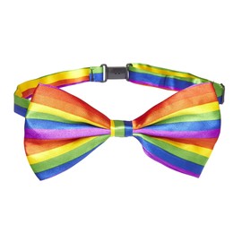 Widmann 05737 - Fliege Regenbogen, Accessoire, Karneval, Fasching, Mottoparty