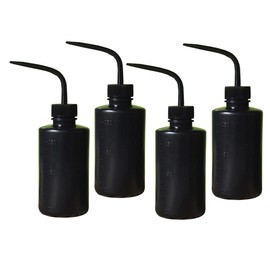 BIUDECO Elastic Plastic Squeeze Bottles for Liquids 250ml Rinse Bottle 85° Nozzle for Lash Water