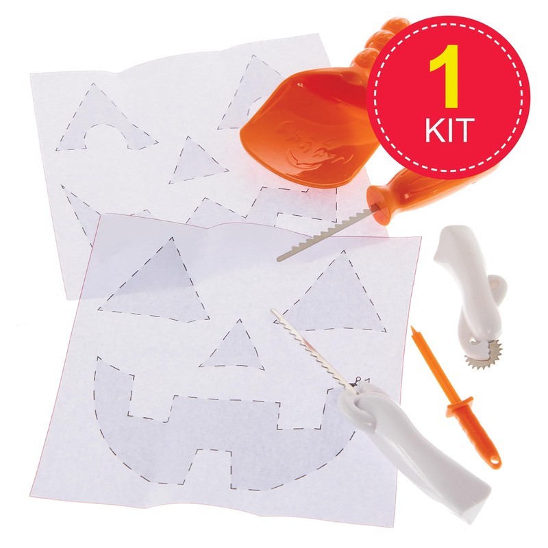 Baker Ross FX899 Pumpkin Carving Kit - 1 kit, Pumpkin