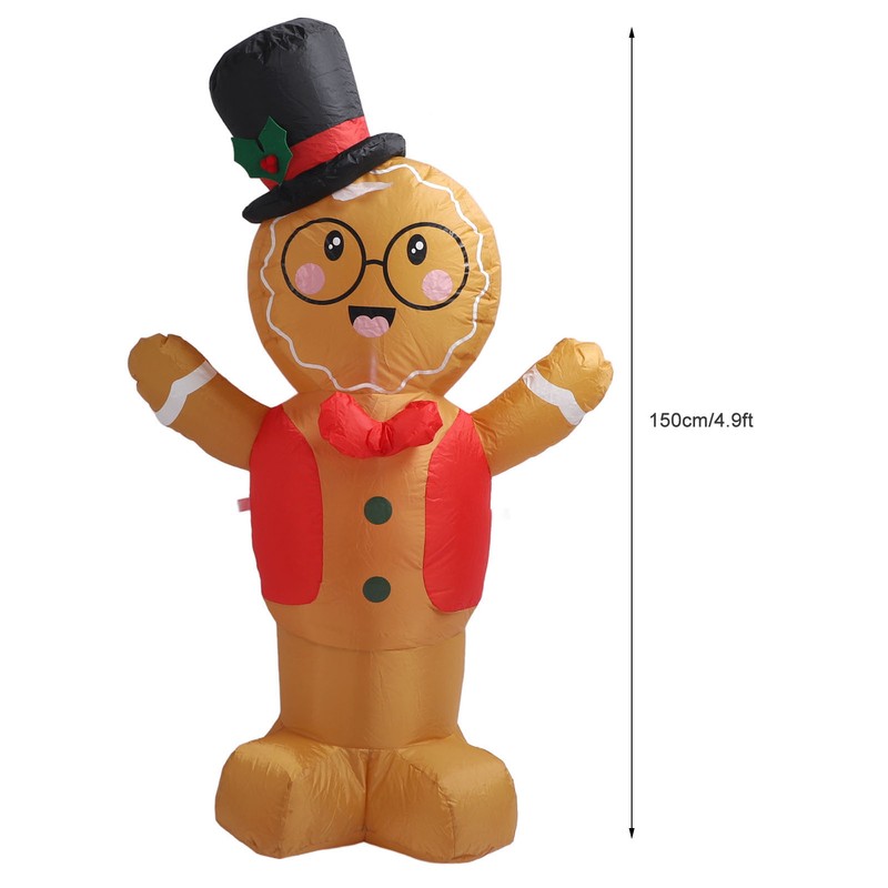 Valentines Day Inflatable Decoration with LED Lights Cute Boy Shape