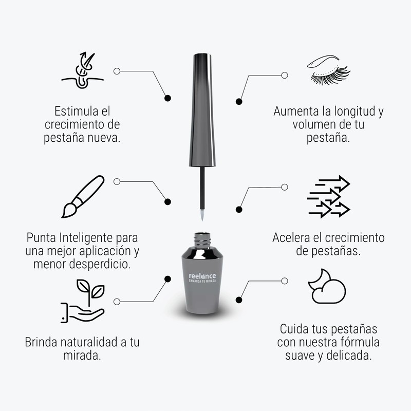 Dos Reelance Potenciador para Crecimiento de Pestañas 6 ml