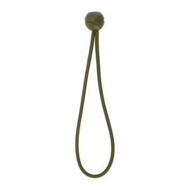 INFINAUTO Elastic Fixed Rope Ball Tent Cords 23cm Motorcycle Trailer Trucks Cargo Adjustable Bungee Cords with Metal Buckle Dark Green 1pc