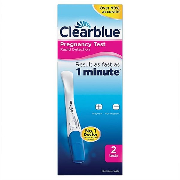 Clearblue Rapid Detection Pregnancy Test Kit - 2 Tests