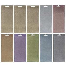 Ideen mit Herz Microglitter Stickers | Glitter | Crafts | Card Making | Scrapbooking | Photo Album | Motif: Lines | 21 cm Long | 8 Colours (3 mm Wide)