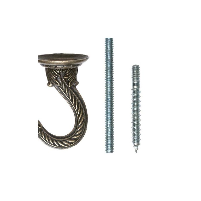 OOK 50332 Jumbo Swag Hook with Hardware, Antique Brass