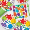 Art Party Supplies - Colorful Artist Paint Splatter Paper Dessert