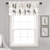 Lush Decor Rowley Birds Curtain Valance (Single Panel), 18” x
