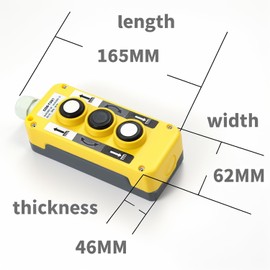 Shengbowi Hoist Push Button Switch Crane Chain Lift Suspension Regulator Rainproof Button Switch Winch Lift Remote Control Push Button Controller