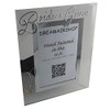 Bride & Groom Photo Frame Portrait (Silver) with Crystals