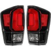 EPIC LIGHTING Halogen Replacement Spec Tail Lights Black Bezel Compatible
