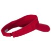 Pro Style Cotton Twill Washed Visor - Red
