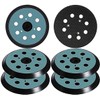 6 Pieces 5 inch 8 Hole Sander Replacement Pad Parts