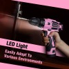 WORKPRO 12V Pink Cordless Drill Driver Set Home Tool 61PC