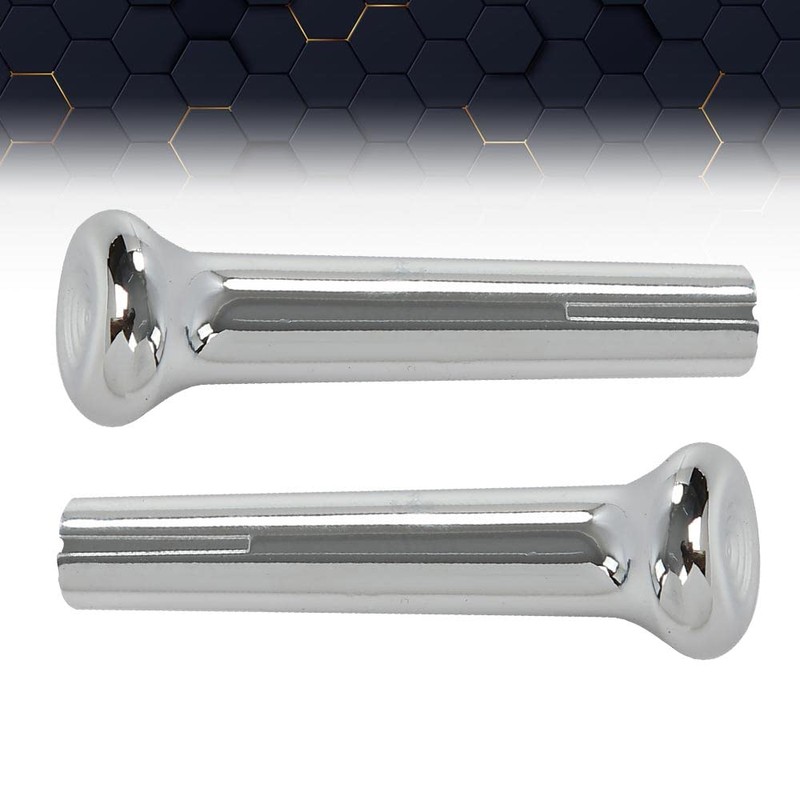 PIT66 Cars Door Lock Knobs Compatible with GM 1971-1988 Chrome