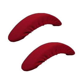 Isccdy Removable Washable Office Chair Armrest Slipcovers Covers Pads (Wine red)