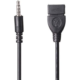 USB to AUX Audio Adapter, 3.5mm Male to USB Female for Playing Music, Jack Adapter for Car Stereo MP3 Player [Required MP3 Decode Function]