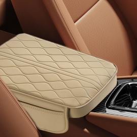Arm Rest Cover for Car | Soft PU Leather Car Armrest Cushion | Colorfast Arm Rest Pillow Armrests Parts & Accessories