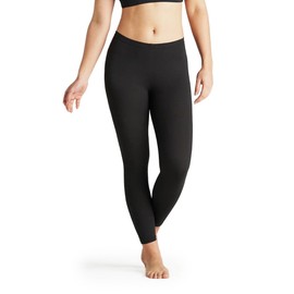 On The Go Women’s Leggings - Supersoft Full-Length Mid-Rise Slimming Yoga Pants (1 Pair, Black, Size S-M)