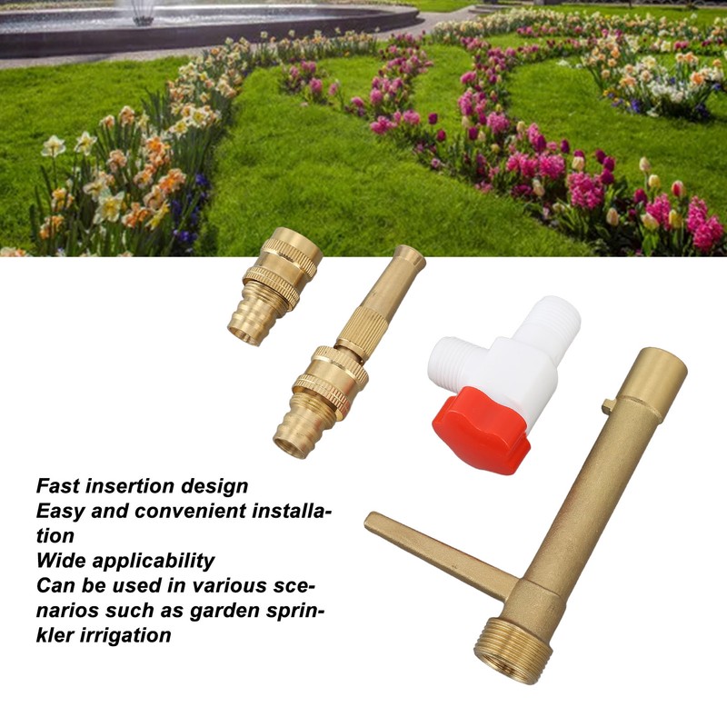 G3/4 Brass Quick Water Intake Valve Key Brass Quick Coupler