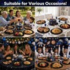 50 Pcs Stars Galaxy Space Birthday Party Oval Paper Plates