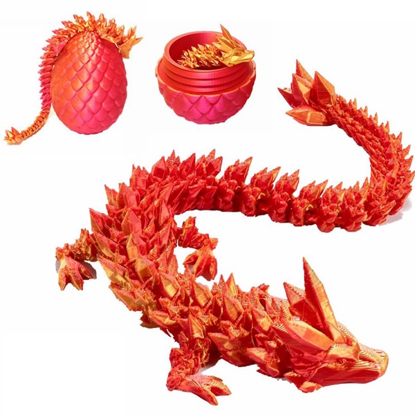 3D Printed Dragon with Surprise Egg,Surprise Dinosaur Eggs Fidget Toys