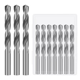 10 PCS 1/2 Inch Drywall Bit, Spiral Saw Tip Cutting Bits Tools with Box, Guide Point Cutting Bits for Use with Spiral Saws, for Drywall Work, Outlets, Woodworking, Construction Tasks