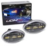iJDMTOY Clear Lens w/Black Housing 15-SMD Xenon White LED Front