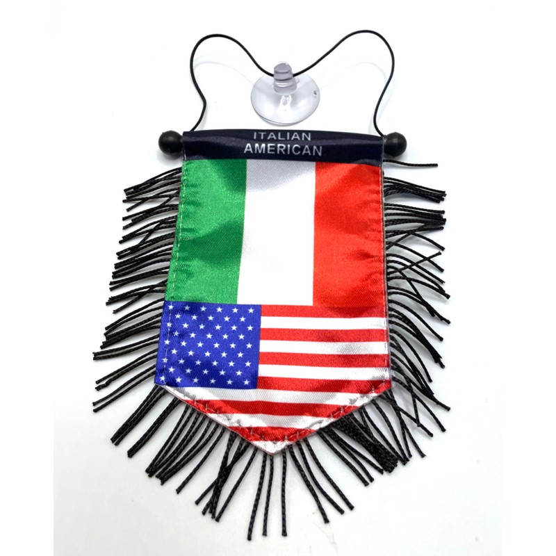 Italian American Flag Rearview Mirror Hanging Accessory – Celebrate Italy