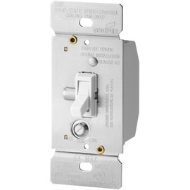 Eaton TFS5-W-K 5-Amp Single-Pole Fully Variable Fan Speed Control with Non-Preset, White