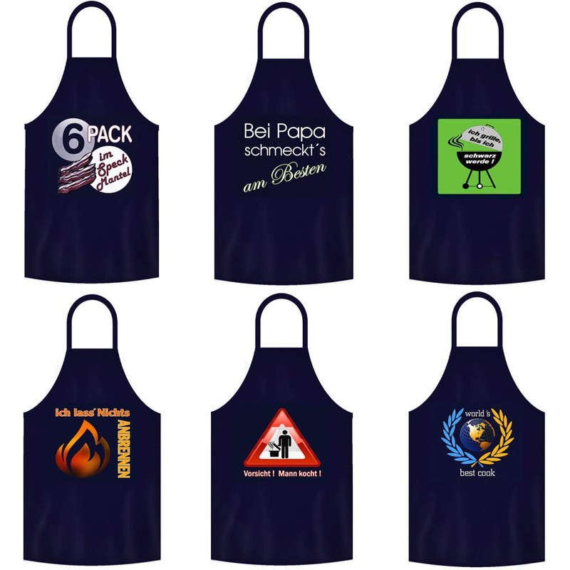 teprovo Men's BBQ Apron Cooking Apron Bib Apron Man Cooking