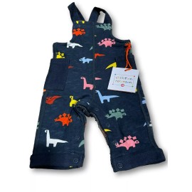 Christian Robinson x Target Baby Dino Print Knit Overalls - Christian Robinson x Target Navy Newborn